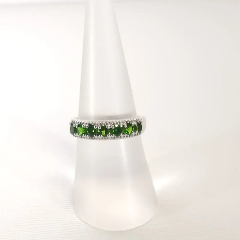 Chrome Diopside Band Ring Size 6